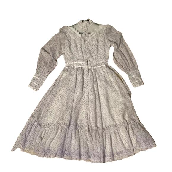 Gunne Sax Dress by Jessica San Francisco Victorian Lace Long Dress Size  9 - Picture 1 of 15